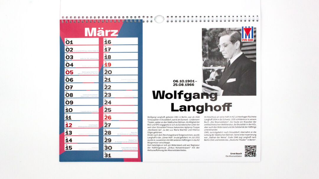 VVN-BdA NRW Kalender Design
