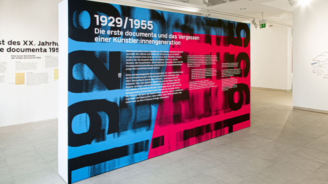 1929/1955 Die erste documenta und das Vergessen einer Künstler:innengeneration – Ausstellungsdesign